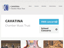 Tablet Screenshot of cavatina.net